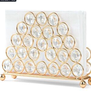 Gold napkin holder
